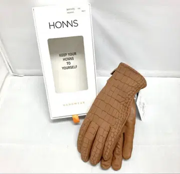 HONNS 크로커다일풍 장갑 M 사이즈 브라운