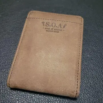 S.O.A. 가죽 이단 접기 미니 지갑, 동전 지갑, 일본제