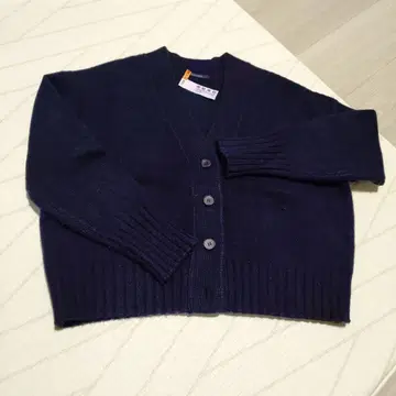 MACPHEE 네이비 숏 기장 가디건