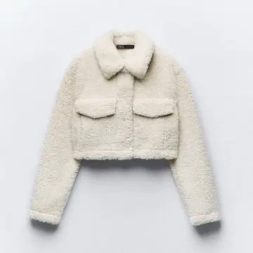 ZARA 자라 크롭 페이크 보아 자켓