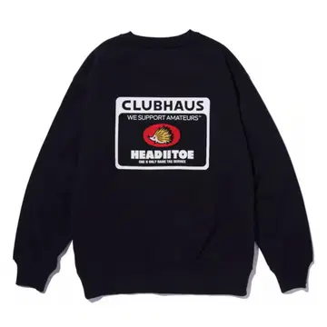 [ 레어 XL ] CLUBHAUS x HIIT 크루넥 네이비