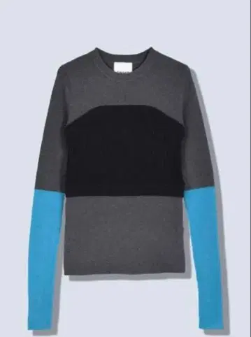 새상품급 OMMO BUSTIER LAYERED BLOCKING KNIT