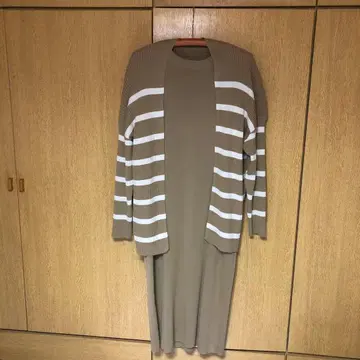 FURRY 스트라이프 디자인 롱 원피스 F 사이즈