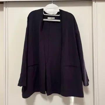 evam eva 노카라 자켓 다크 그레이