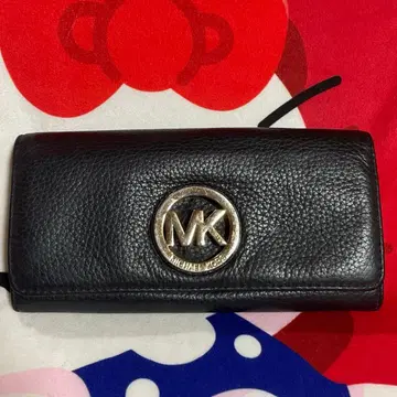 마이클코어스 블랙 x 골드 남녀 공용 장지갑