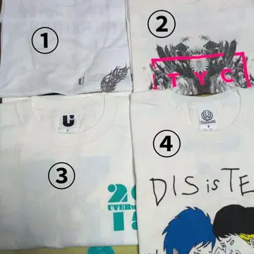 UVERworld T셔츠 낱개 판매