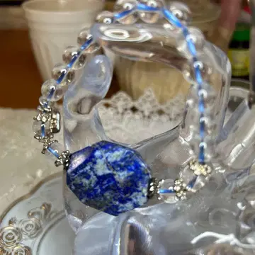 라피스 라줄리 육각형 팔찌