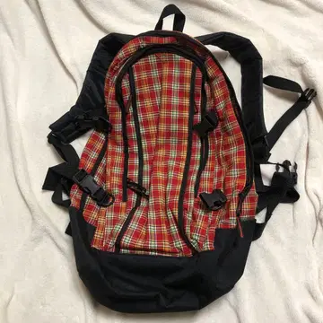 BYREDORN 빨검 체크 백팩 빅