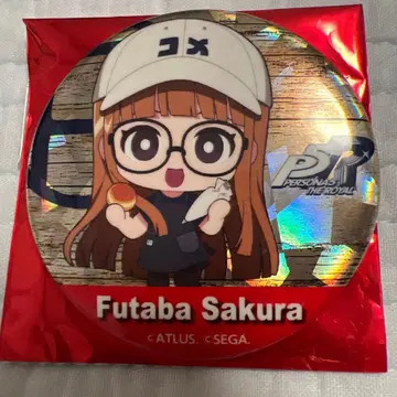 페르소나 5R x 아르 베이커 캔뱃지 홀로그램 사쿠라 후타바