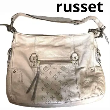 러셋 russet 숄더백 백팩 3way 가죽 베이지