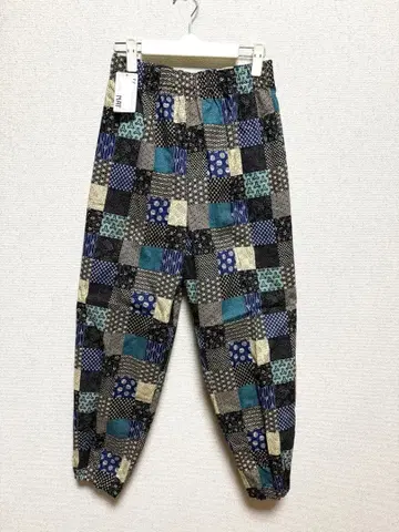 패치워크 디자인 몸빼 팬츠