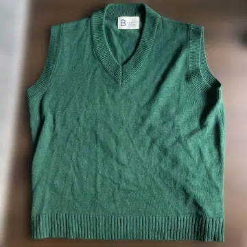 BLUE BUCKET 그린 V넥 베스트