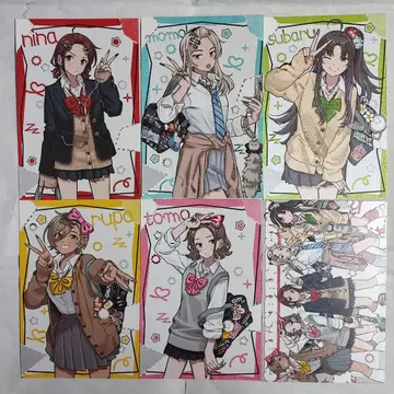 걸즈밴드 클라이 보크스 아키하바라 POPUP 특전 엽서 6장 세트