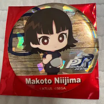 페르소나 5 x 아르베이커 캔뱃지 홀로그램 니지마 마코토