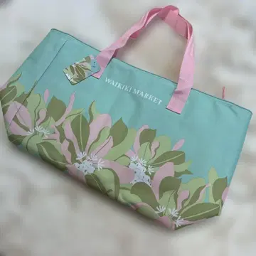 WAIKIKI MARKET 플라워 무늬 토트백 대 미사용 새상품