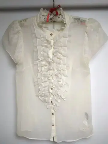 Lois CRAYON 프릴 블라우스 아이보리