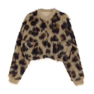 AMERI /ANIMAL SHAGGY KNIT CARDIGAN