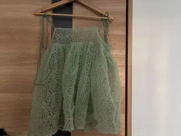 Bibiy. 튤 뷔스티에 그린