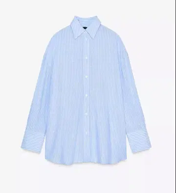 ZARA 스트라이프 셔츠 백 슬릿 리본