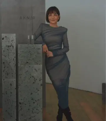 Seer gray drape dress + pad dress