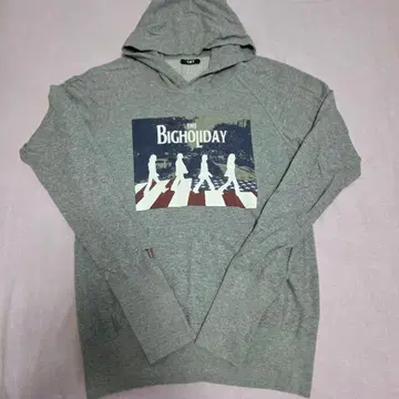 그레이 후드티 빅 홀리데이 TMT
