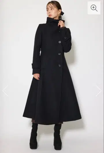 택 포함 새상품 rienda 25 오버넥 신데렐라 라인 코트 사이즈 S