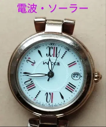 BE38. 시티즌 위카 전파 솔라 시계 날짜 내자