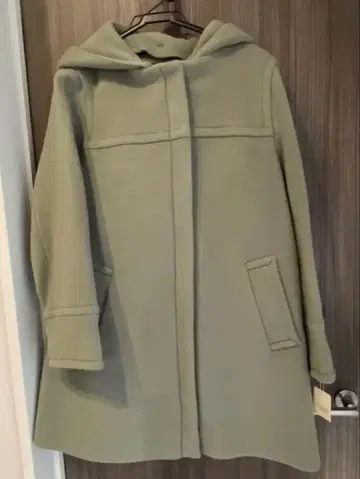 [ STRAWBERRY-FIELDS ] 후드 부착 코트 연두색