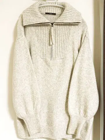 하프 지퍼 BIG 니트