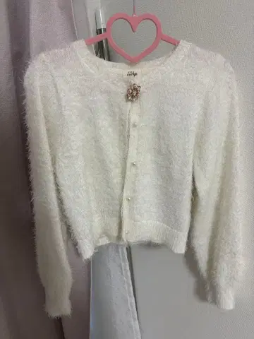 evelyn 펄 버튼 가디건 비즈 브로치 포함