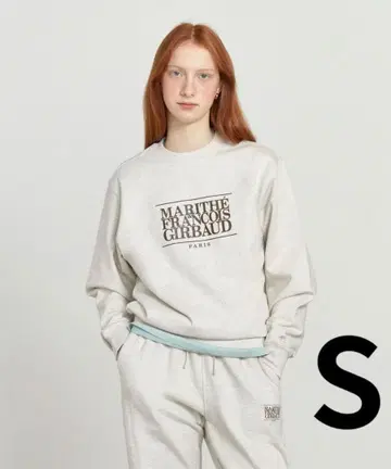 Marithe Francois Girbaud 자수 크롭 맨투맨