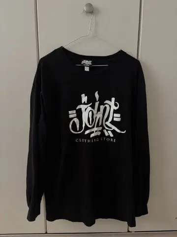 JOINT 블랙 롱 슬리브 T셔츠 L