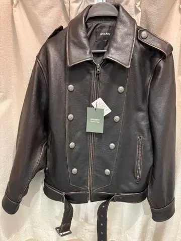 [ GRANCY ] 나폴레옹 가죽 블루종