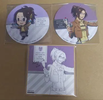 진격의 거인 애니메이트 카페 특전 코스터 [한지]