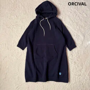 [ 새상품급 ] 오르치발 맨투맨 풀오버 롱 네이비 일본제 코튼