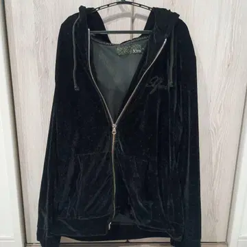 Xfrm 벨벳 후드 부착 후드티 블랙 상하의 세트