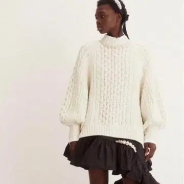 [ 새상품급 ] Simone Rocha x H&M 청키 니트 스웨터 펄