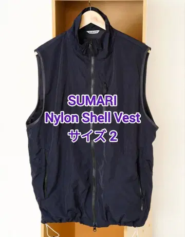 SUMARI 나일론 쉘 베스트 사이즈 2 네이비