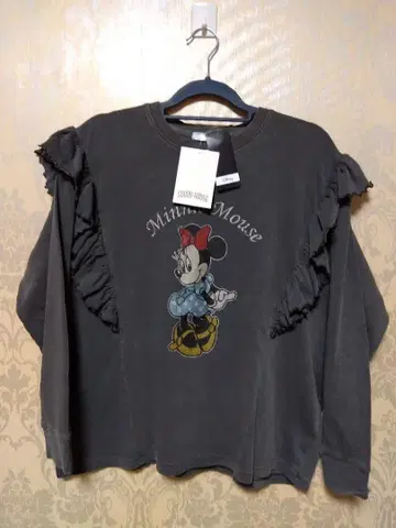 완판템 SUNNY HOUSE Minnie Mouse 프릴 맨투맨 LL