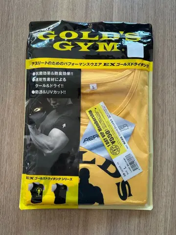 [ 미개봉 새상품 ] 골드짐 드라이T셔츠 EX골드 드라이 블랙L