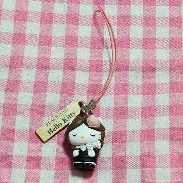 레어 귀중 헤이세이 2009년 피치 존 헬로키티 가챠 스트랩