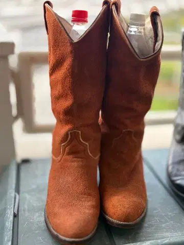 웨스턴 부츠 스웨이드