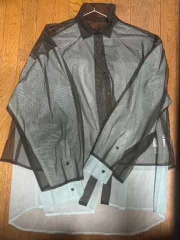 KBF 시스루 벌룬 슬리브 셔츠