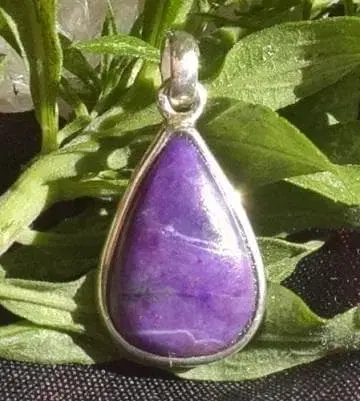 스기라이트 페어쉐이프 카보숑 실버펜던트263