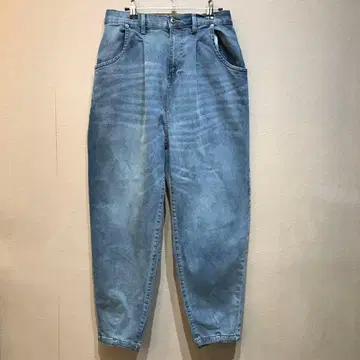 안티카 데님 서커스 팬츠 벌룬 팬츠 와이드 테이퍼드 팬츠