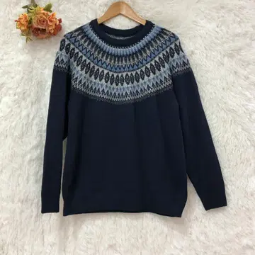 coen 코엔 큐우신 크루넥 니트 [ S ] 긴팔 가을/겨울 두꺼운 원단