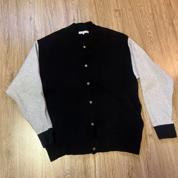 더 샵 티케이 가디건 M 블랙과 그레이