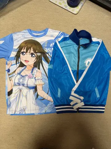 러브 라이브 사쿠라자카 시즈쿠 저지 풀 그래픽 T셔츠 세트