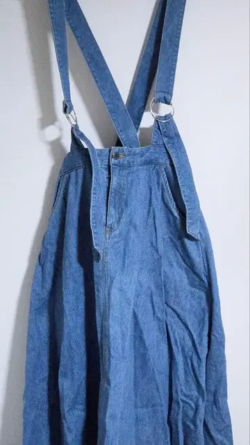 PUNYUS 서스펜더 부착 롱 스커트 데님 사이즈 3