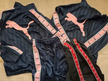 구하기 어려움 푸마 트랙 자켓 핑크 저지 Y2K 푸자